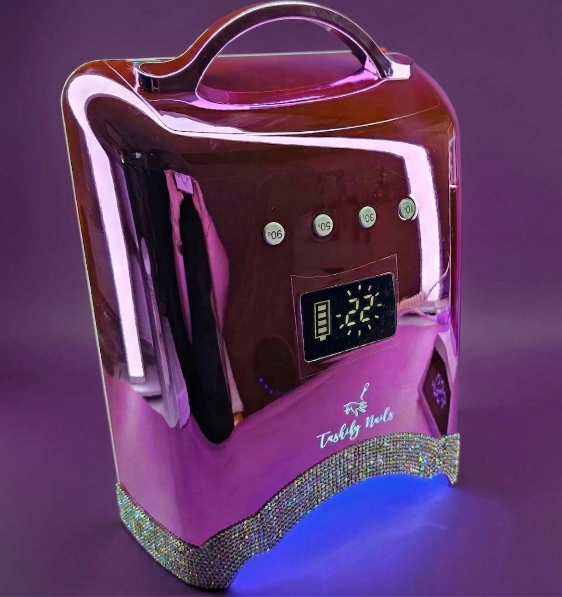 未使用　¥49200 THE GLOW 美容器 TLMD-10B Purple Chrome - Luxury PRO LED Lamp – Tashify Nails