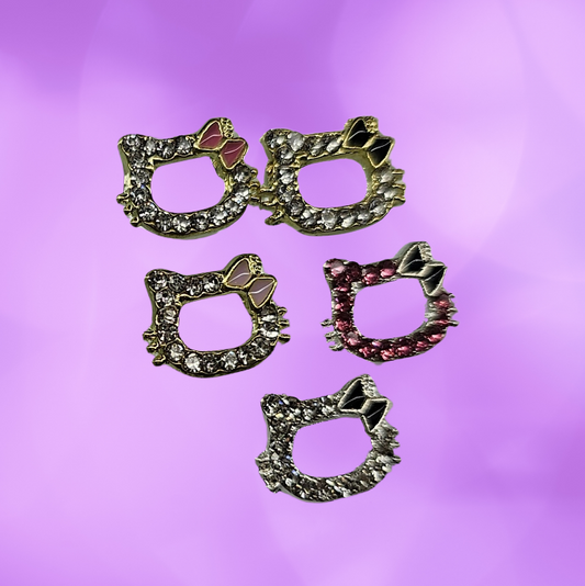 Hello Kitty Crystal Outline [10 Pack] - Luxury Nail Charms