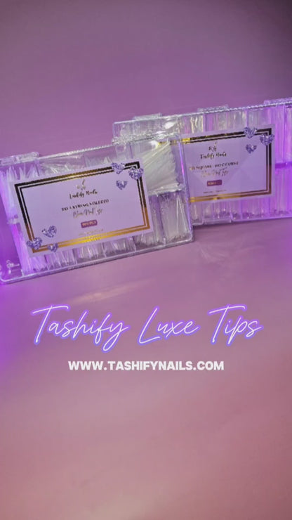 3XL Square Clear Nail Tips (No C-Curve)