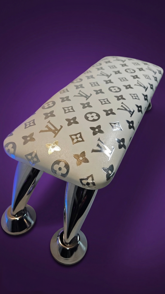 White & Silver LV - Signature Armrest
