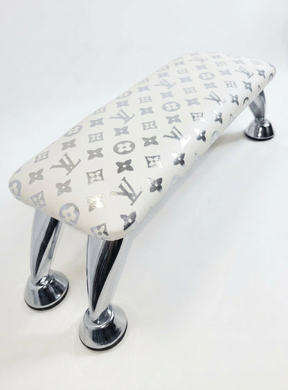 White & Silver LV - Signature Armrest